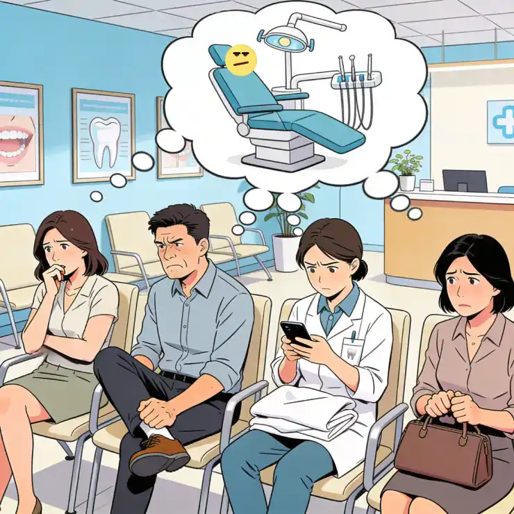 Illustration of a bathroom mirror left in a mess with toothpaste splattered around, toothbrushes out of place, toys laying around