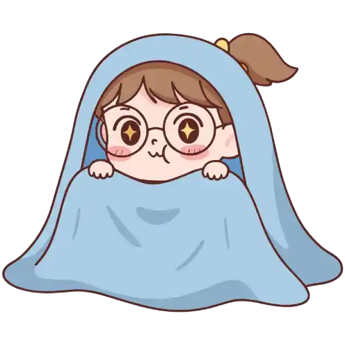 Illustration of a blanket, symbolizing an alternative to thumb sucking.